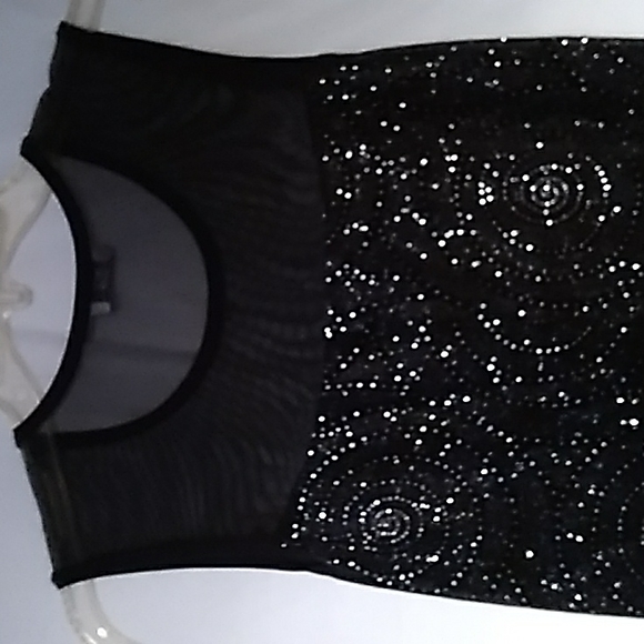 OLIVIA MATTHEW'S LITTLE BLACK SPARKLY DRESS - Picture 8 of 10
